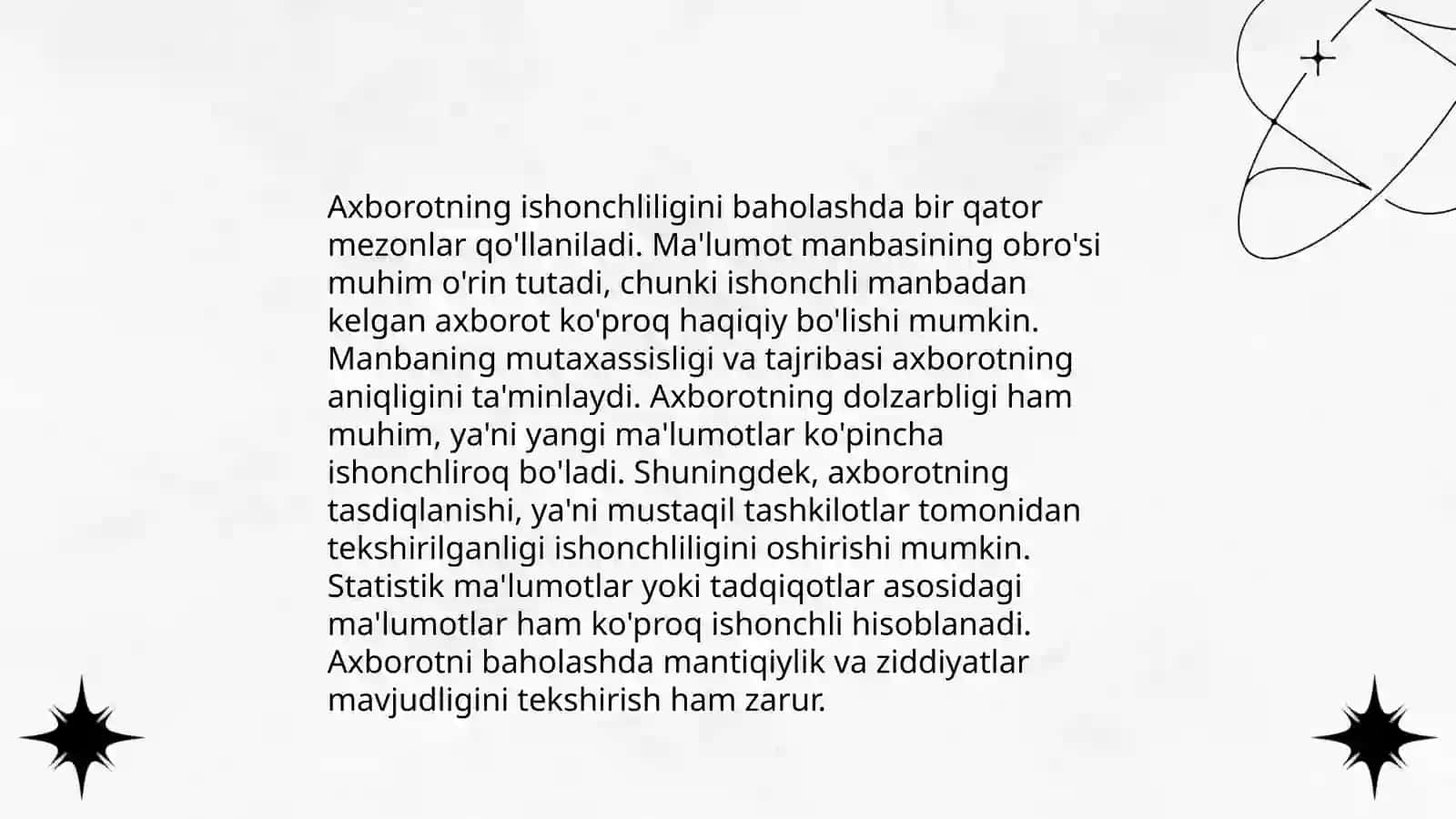 Axborotning ishonchliligini baholash 3