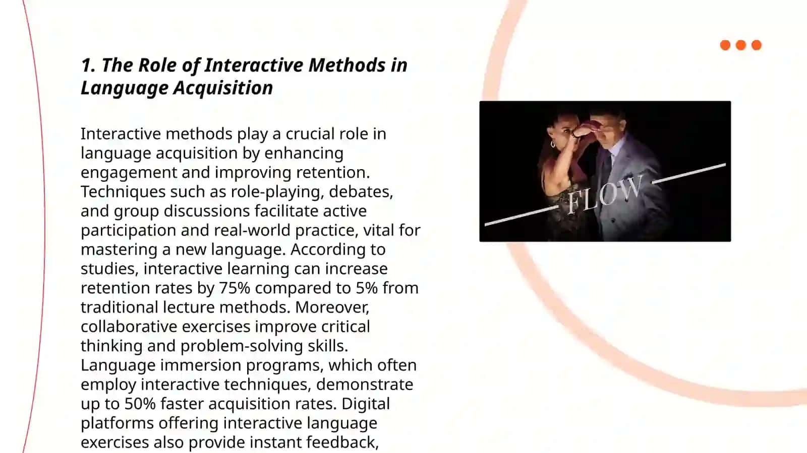 Slayd about use of interactive methods: question and answer, debate discussion, role-play 3