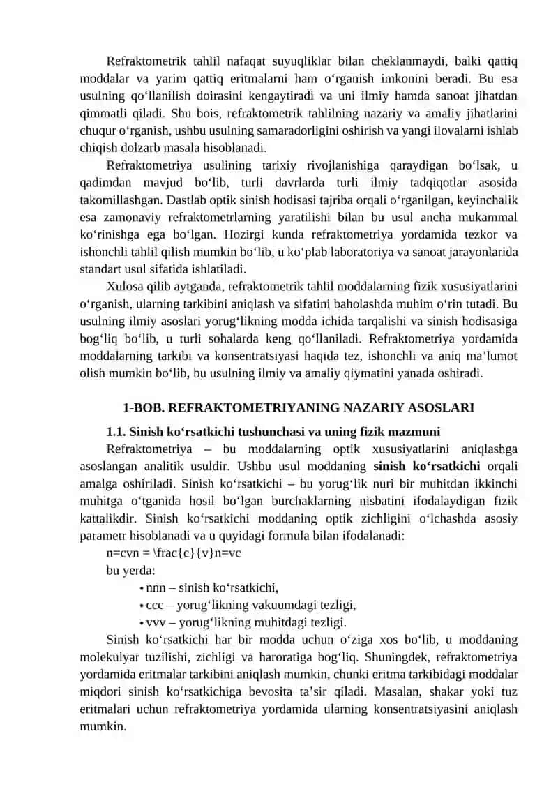 Refraktometrik tahlil 3