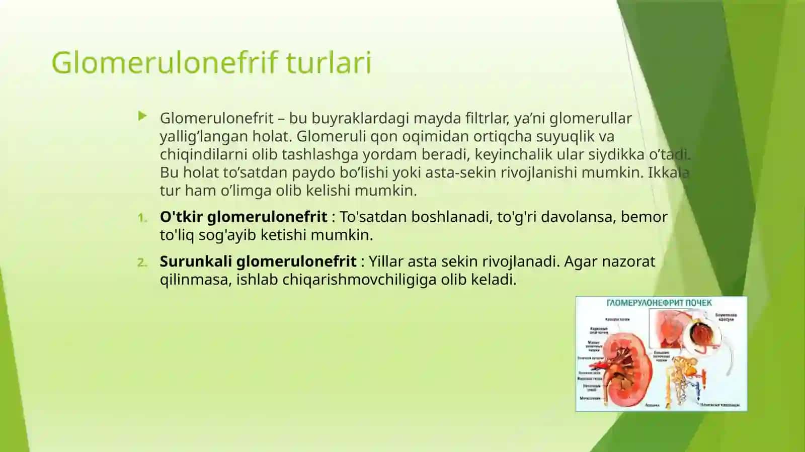 Glomerulonefrif klinikasi 3