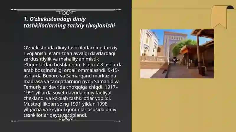 Oʻzbekistondagi diniy tashkilotlar 3