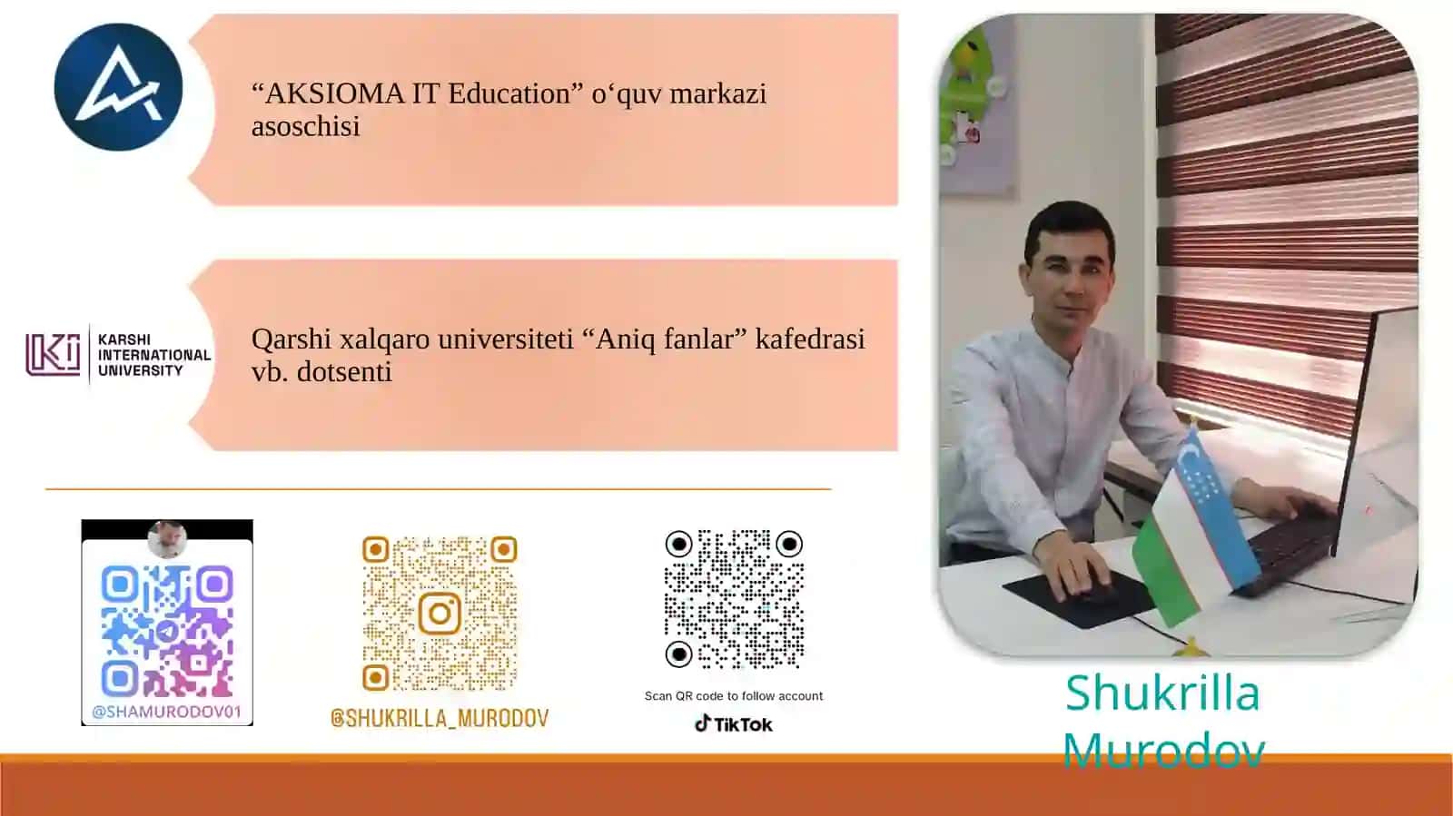 Axborot kommunikatsion texnologiyalari va tizimlar fanidan ma’ruzamashg‘ulot 3