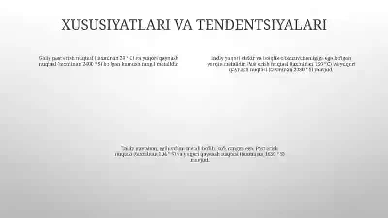 Galliy Guruhchasi Elementlari 3