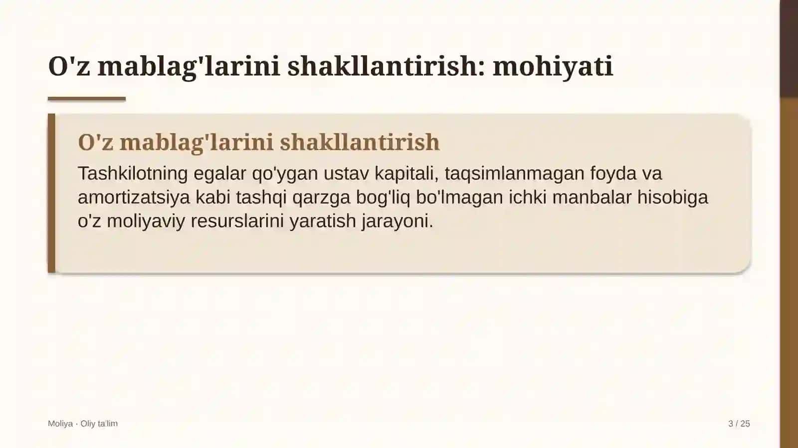 Energiya saqlash tizimlarida o'z mablag'larini shakllantirish 3