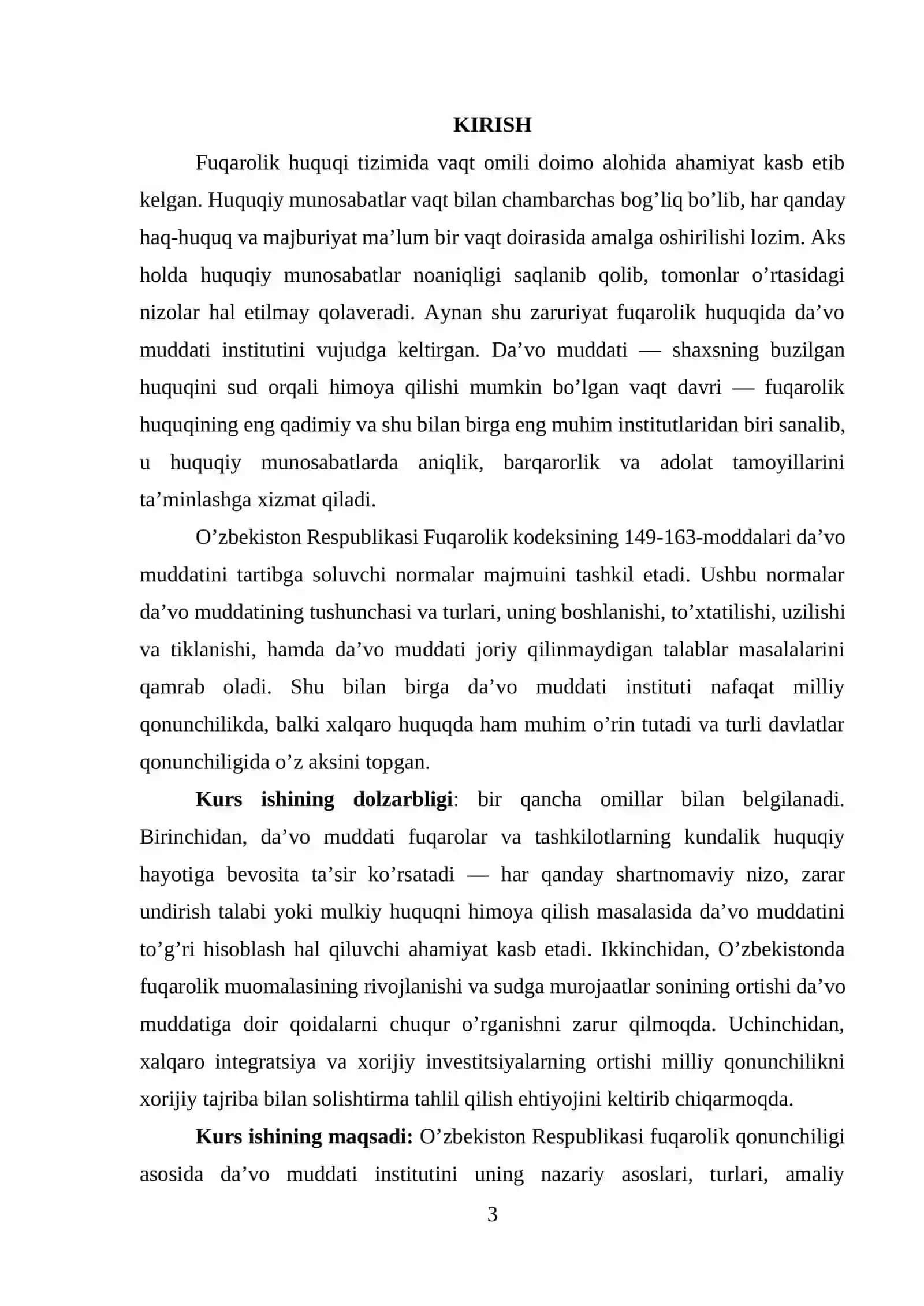 DA’VO MUDDATI TURLARI 3
