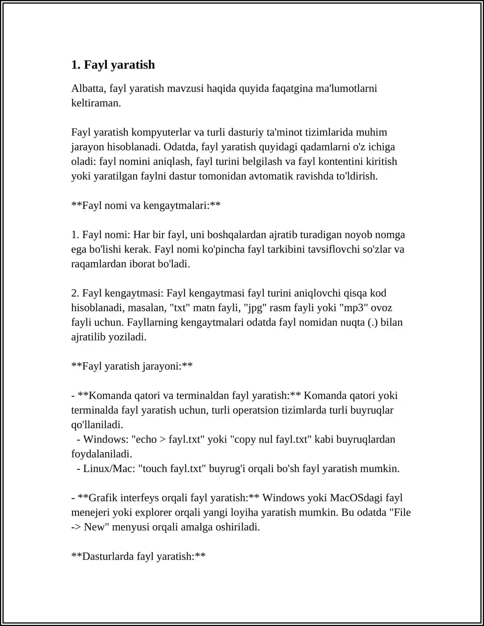 C # DASTURLASH TILIDA FAYLLAR BILAN ISHLASH 3
