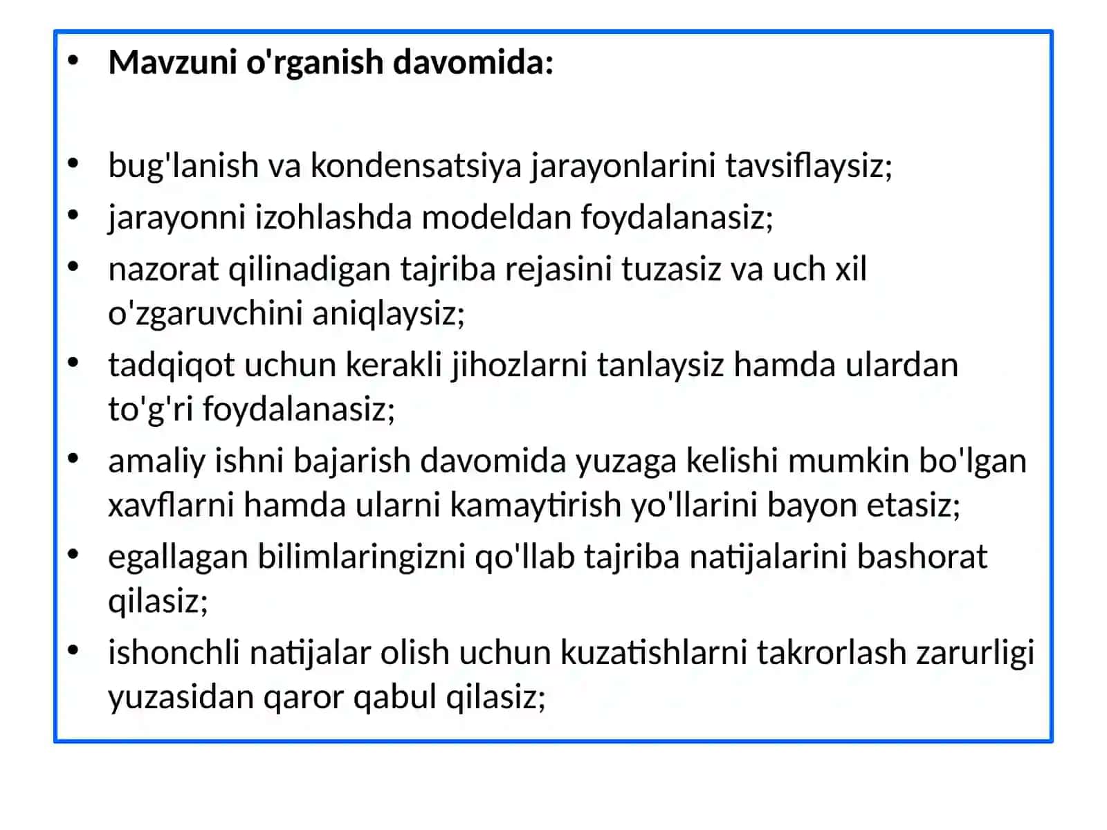Bug‘lanish va kondensatsiya 3