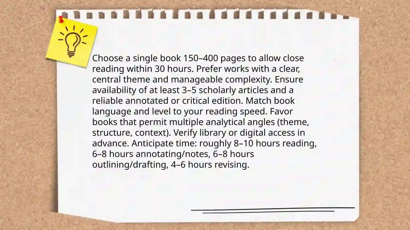 Writing an essay based on one book on independent study 30 hours 3