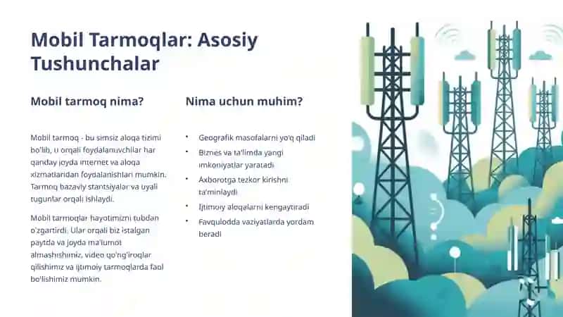 Internetda muloqot qilish. Mobil tarmoqlar 3