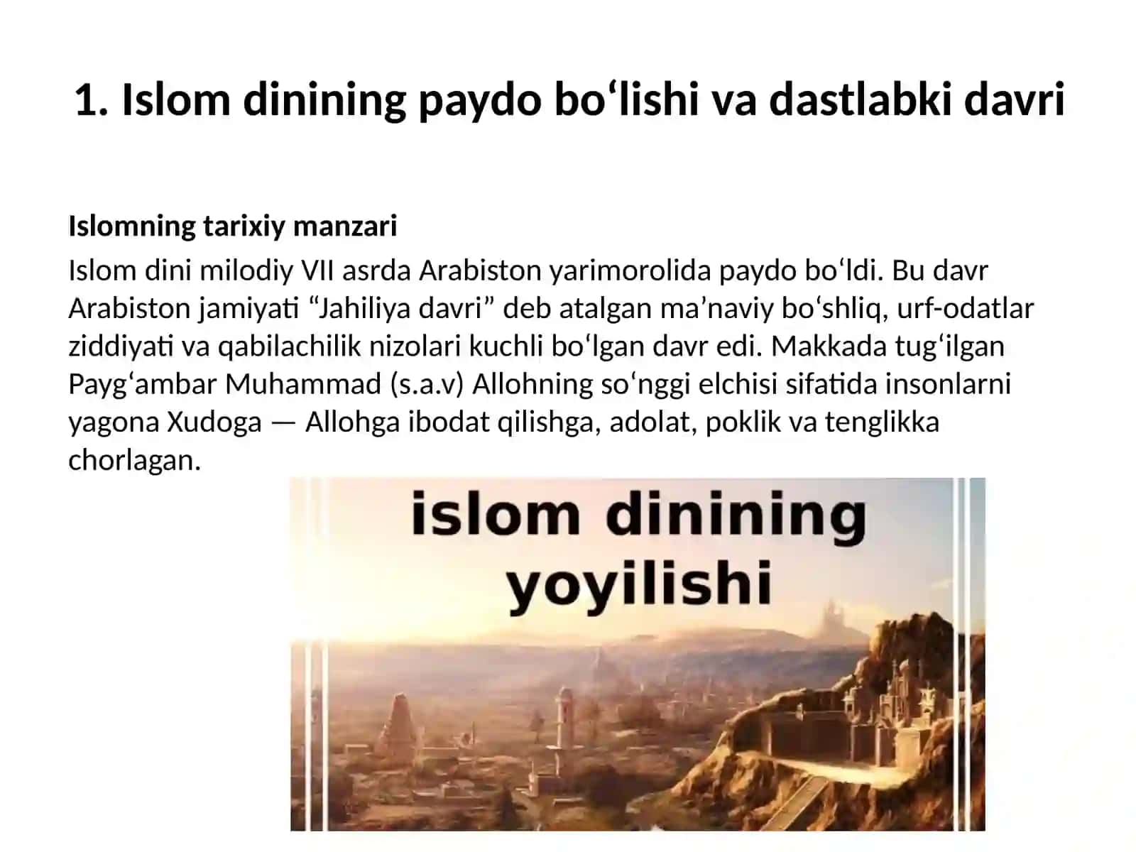Islom dini tarixi va falsafasi 3