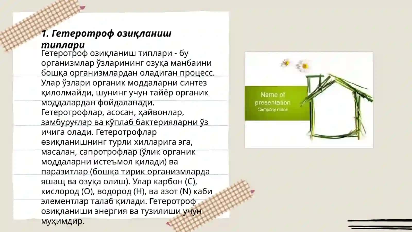 Гетеротроф озиқланиш типлари 3