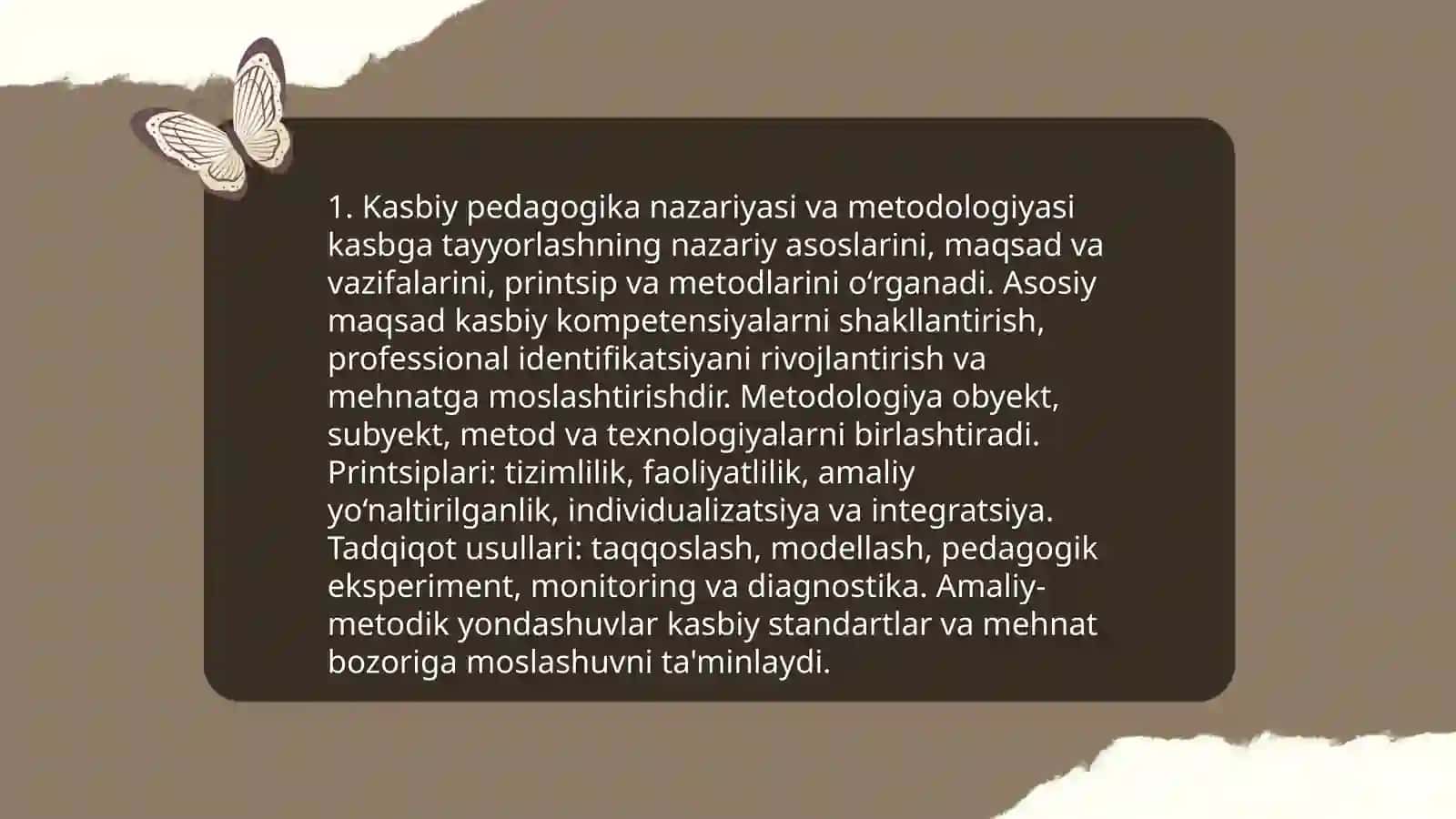 Kasbiy pedagogikasa metodlar 3