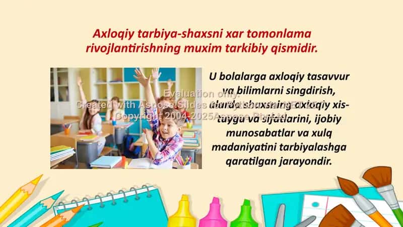 Axloqiy tarbiya 3