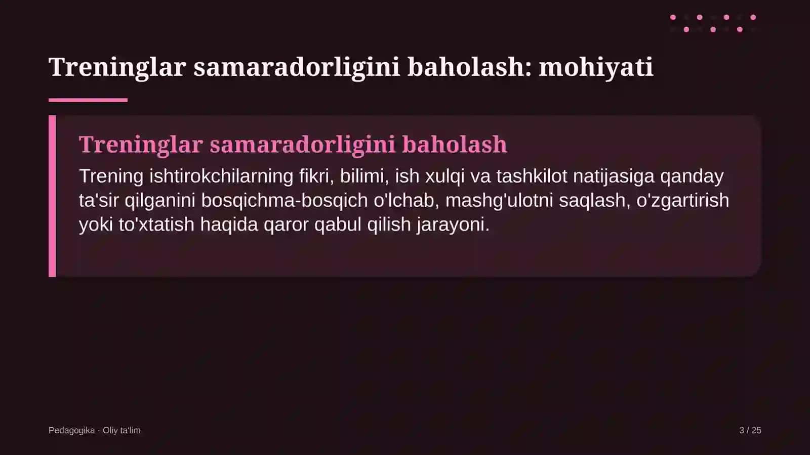 Biosfera rezervatlarida treninglar samaradorligini baholash 3