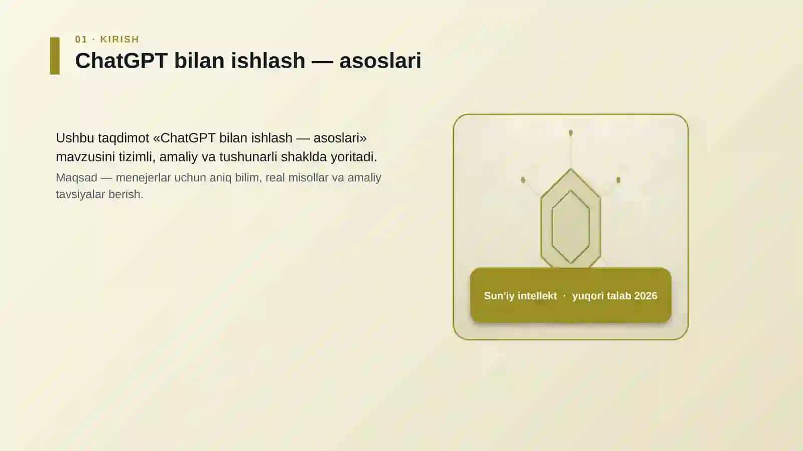 ChatGPT bilan ishlash — asoslari 3