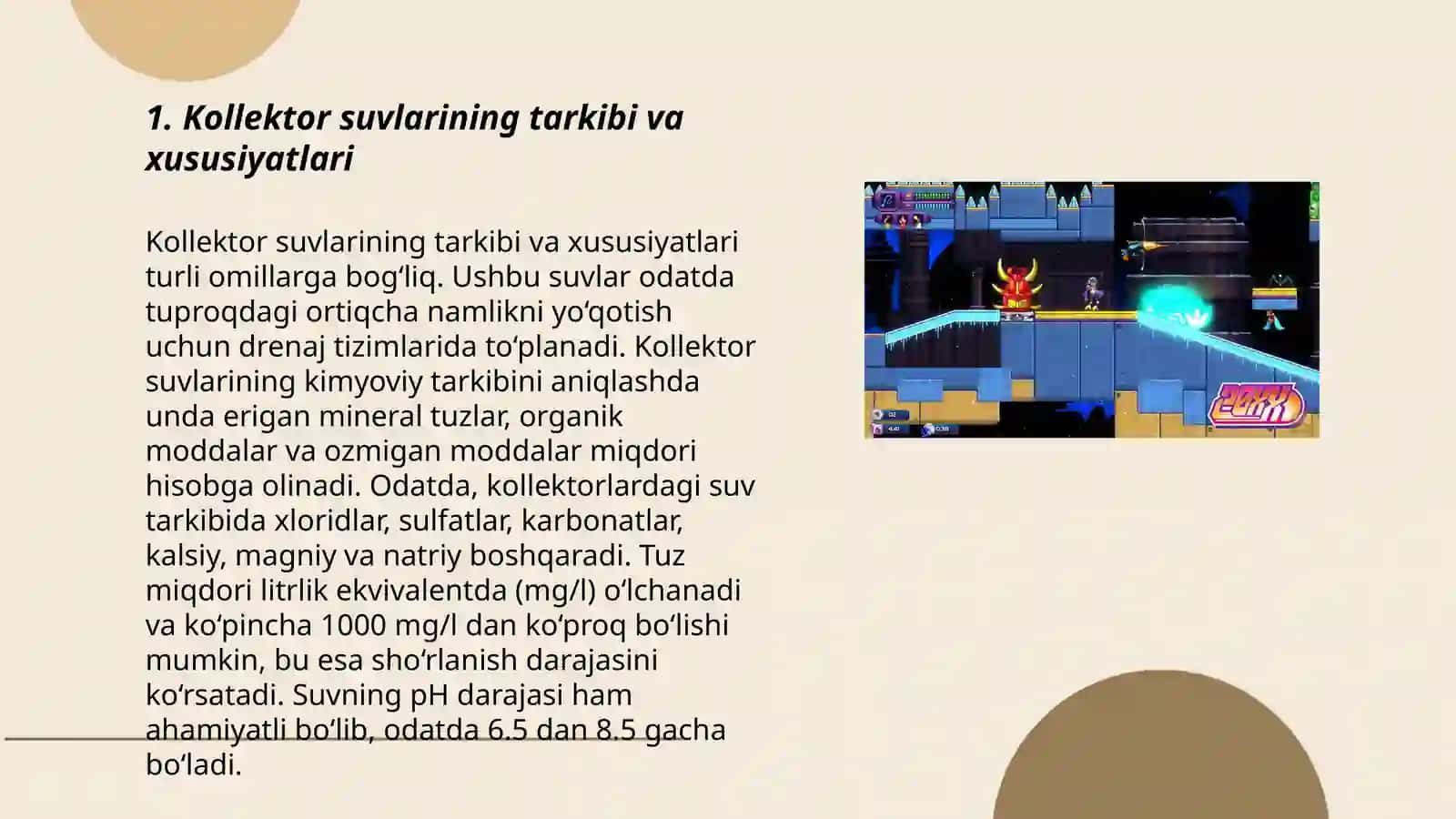 Kollektor suvlarining tarkibi va xususiyatlari 3