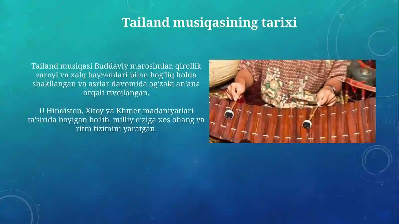 Tailand musiqasining tarixi 3
