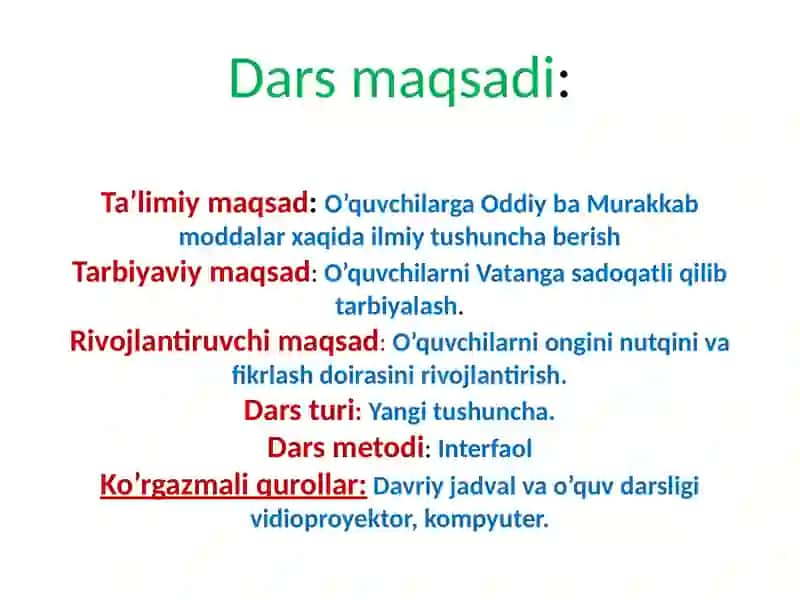 Kimyo fani o’qituvchisi 3