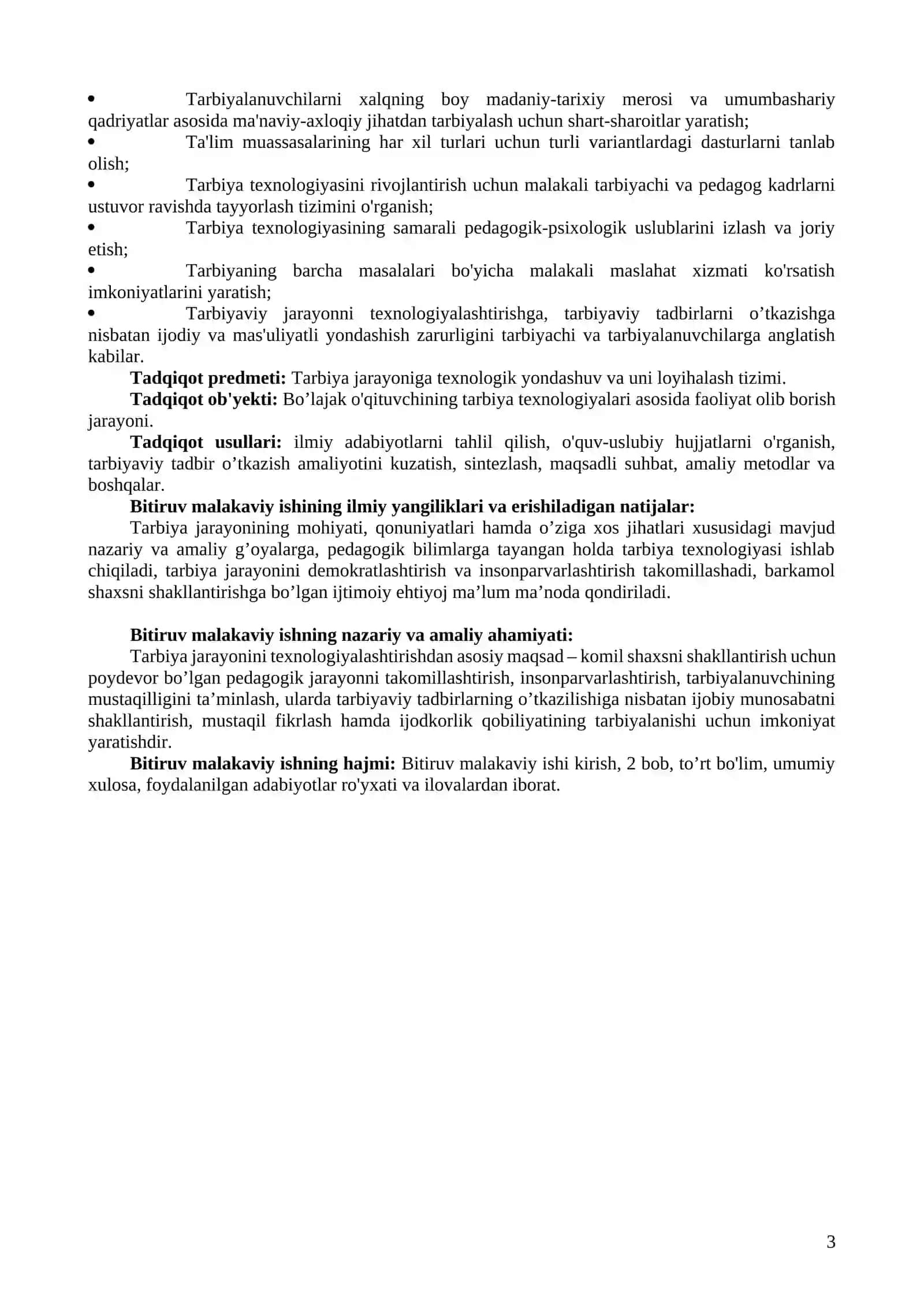 Tarbiya texnologiyasi 3