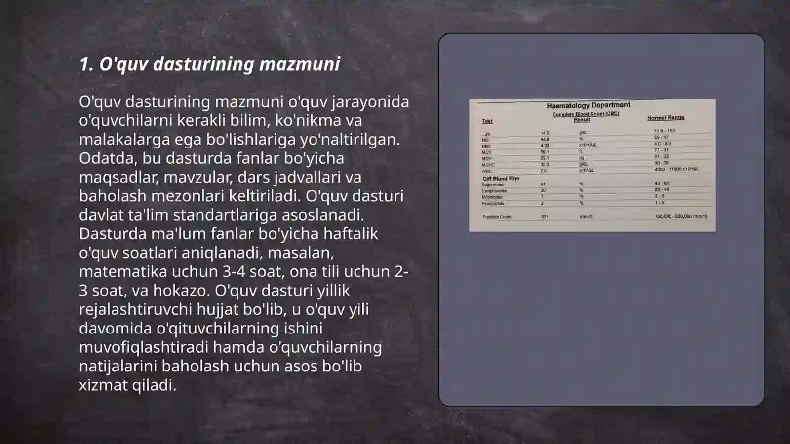 O'quv dasturi tahlili 3