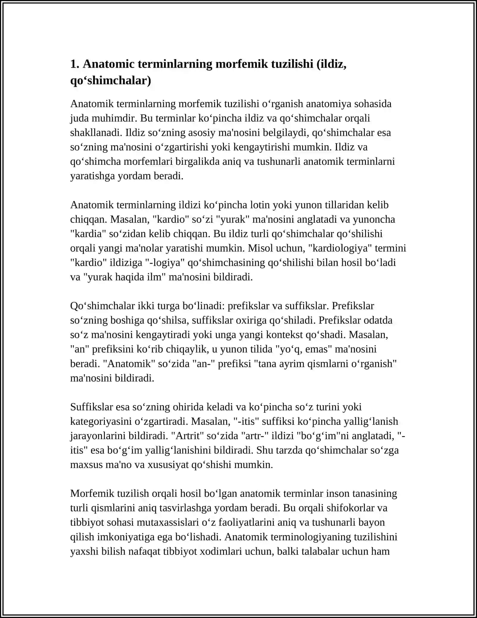 TIBBIY ANATOMIK TERMINLARNING TUZILISHI 3