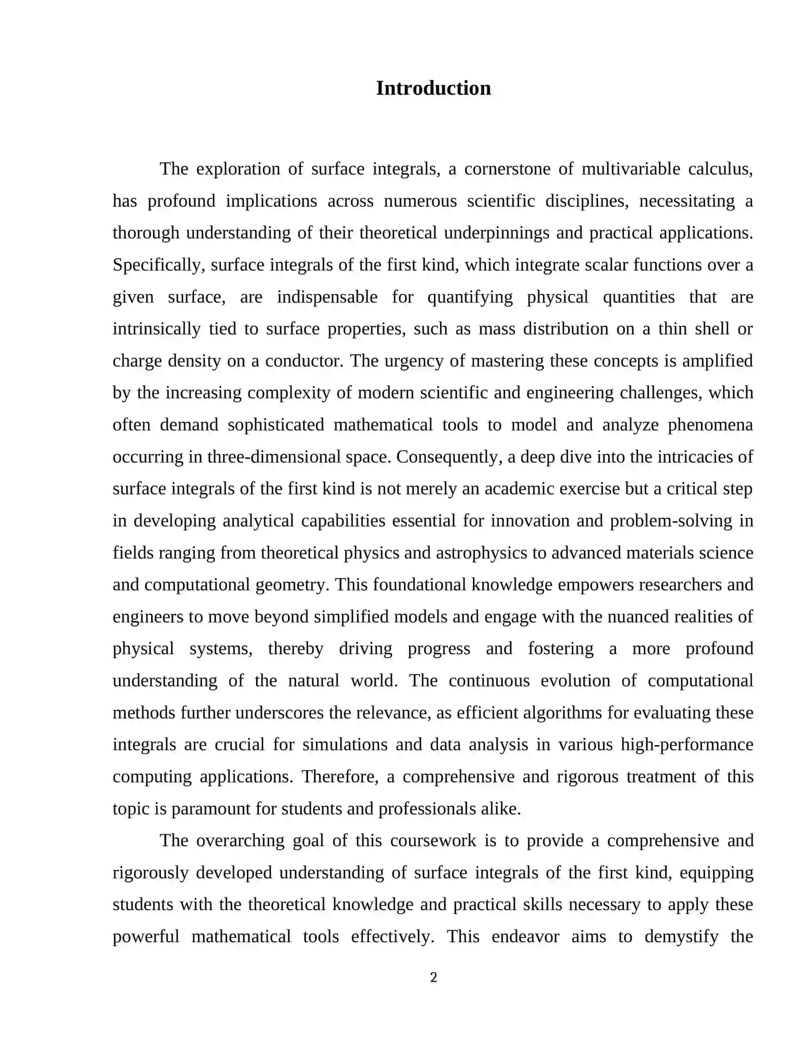 Surface integral.Surface integrals of the first kind 3