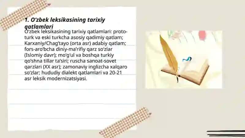 Oʻzbek tili leksikasi 3
