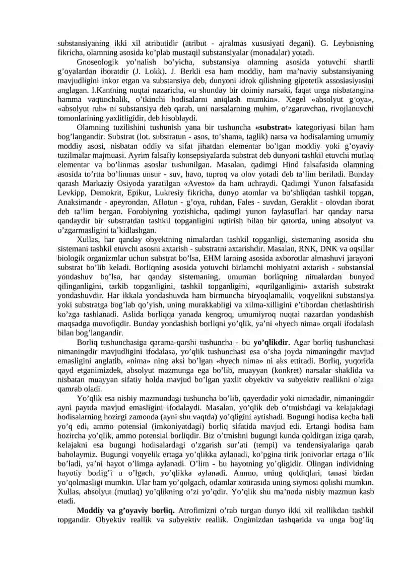 BORLIQ FALSAFASI (ONTOLOGIYa), FALSAFIY ANTROPOLOGIYa (INSON FALSAFASI) 3