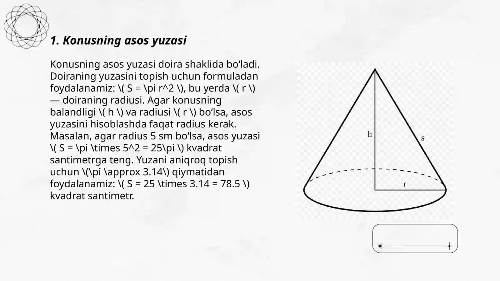 Konus formulalari 3