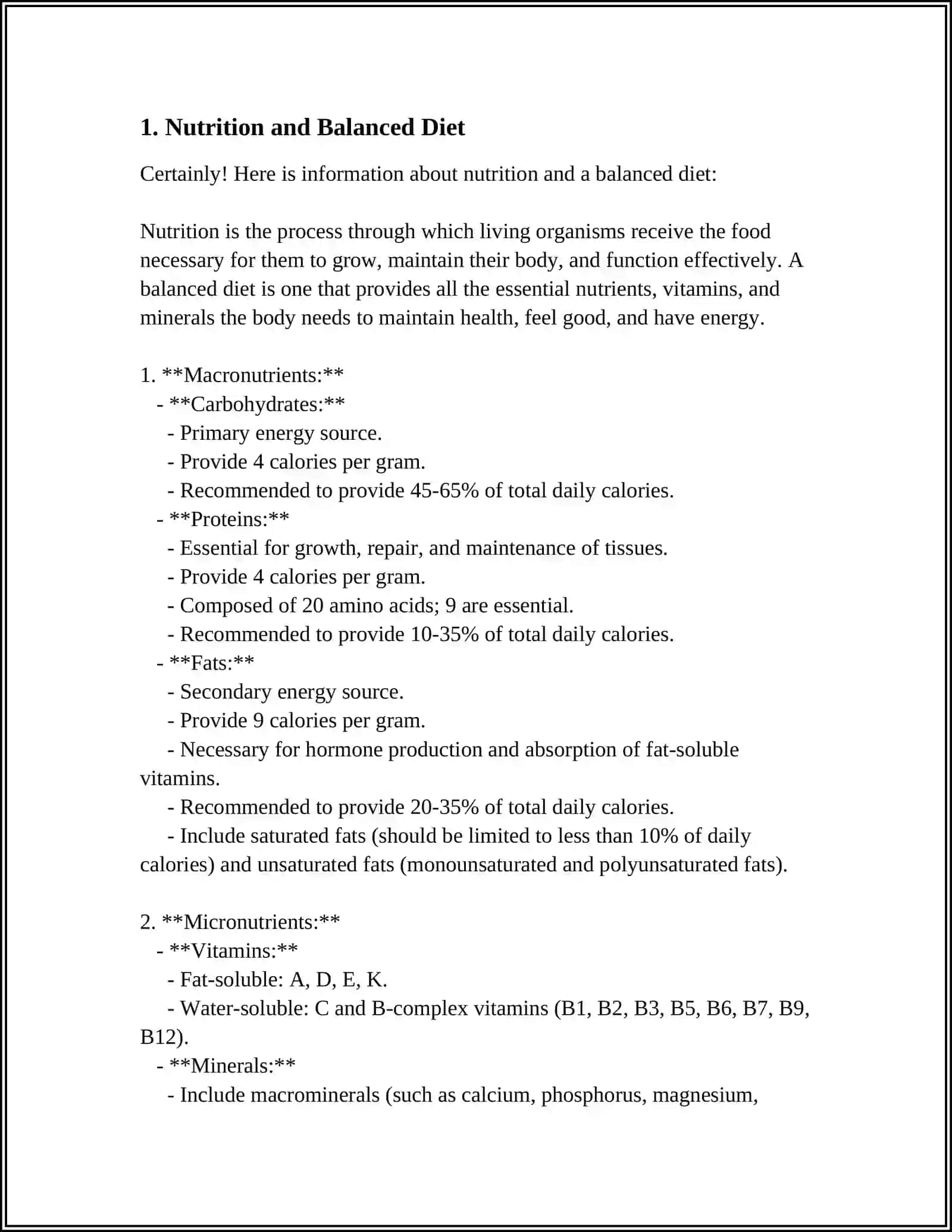 Nutrition and Balanced Diet 3