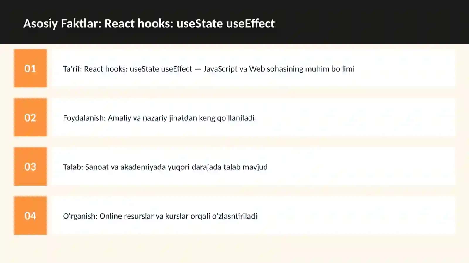 React hooks: useState useEffect 3