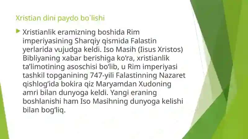 Xristian dini 3