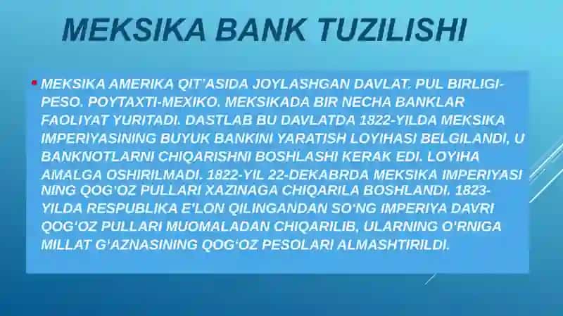 MEKSIKA BANK TIZMI 3