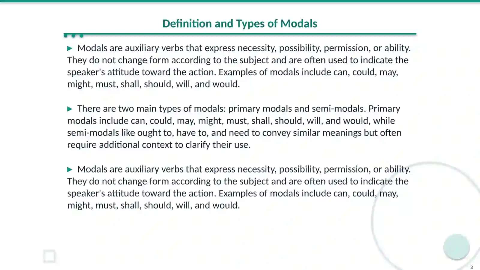 Modal 3