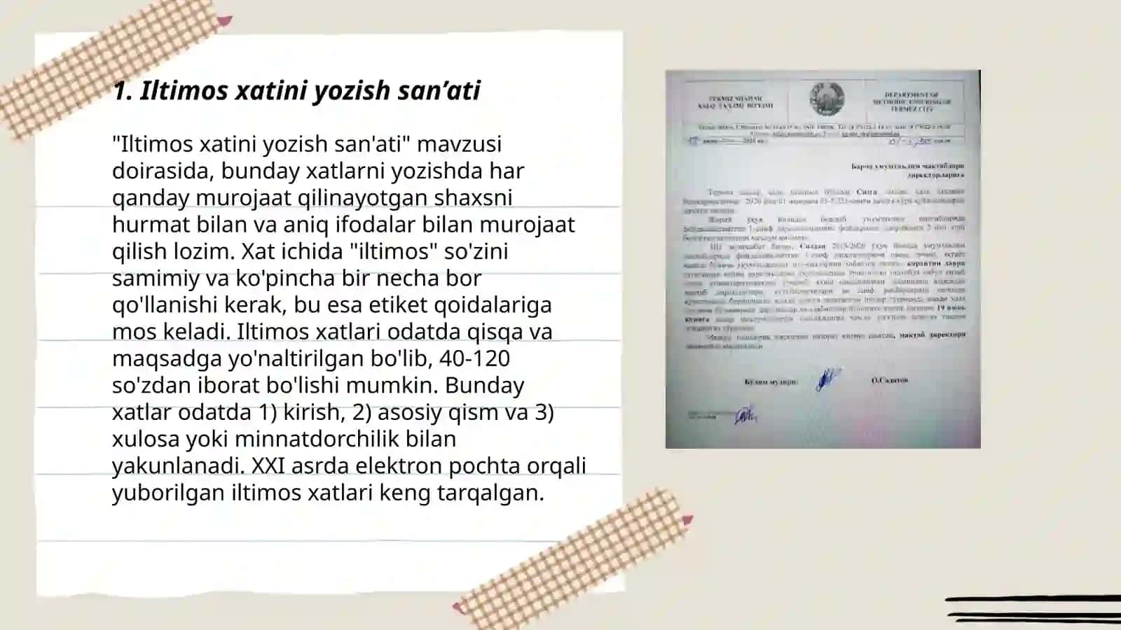 Iltimos xatini yozish san’ati 3
