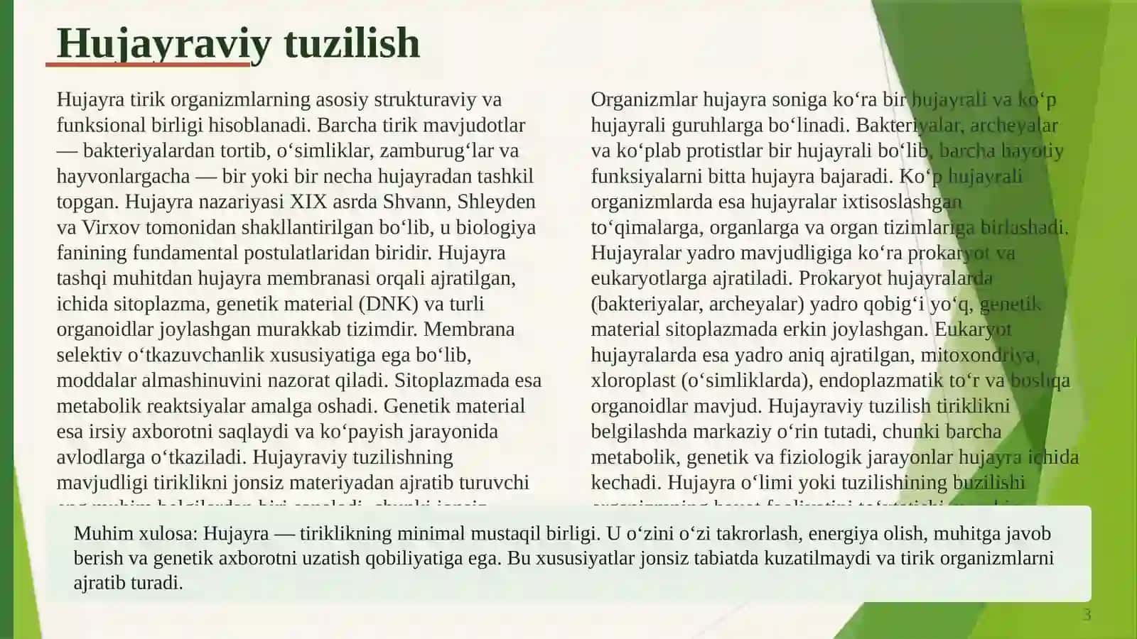 TIRIK ORGANIZMLARGA XOS XUSUSIYATLAR 3