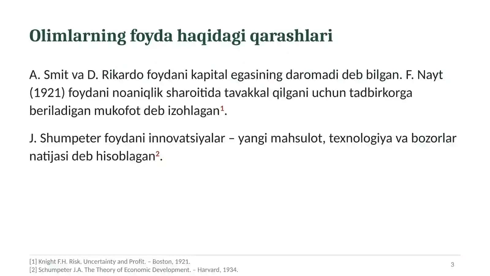 Foyda tushunchasi 3