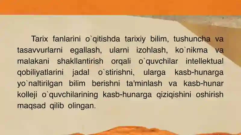 Tarix oʻqitish metodikasi 3