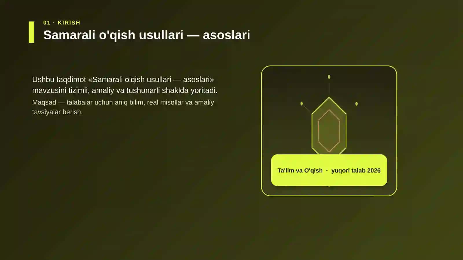 Samarali o'qish usullari — asoslari 3