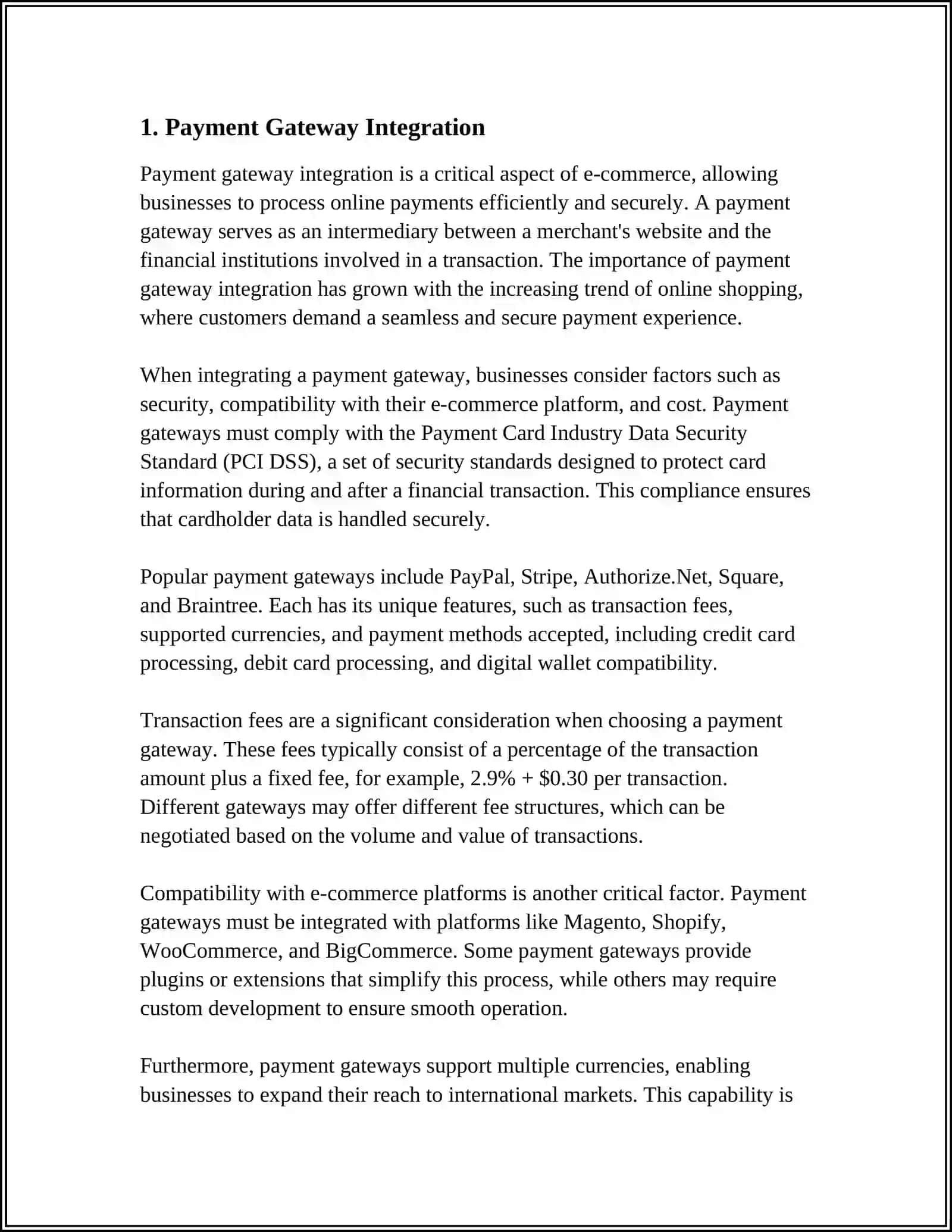 E-COMMERCE COMPANIES AND TRANSACTION 3