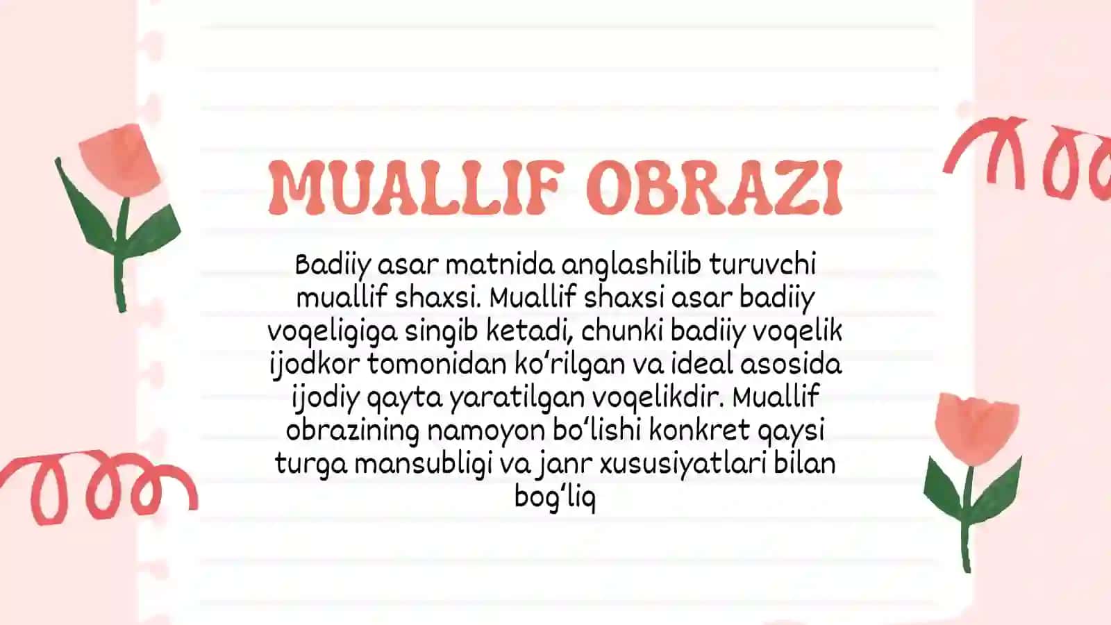 BADIIY ASARDA MUALLIF OBRAZI. DIALOGIZM 3