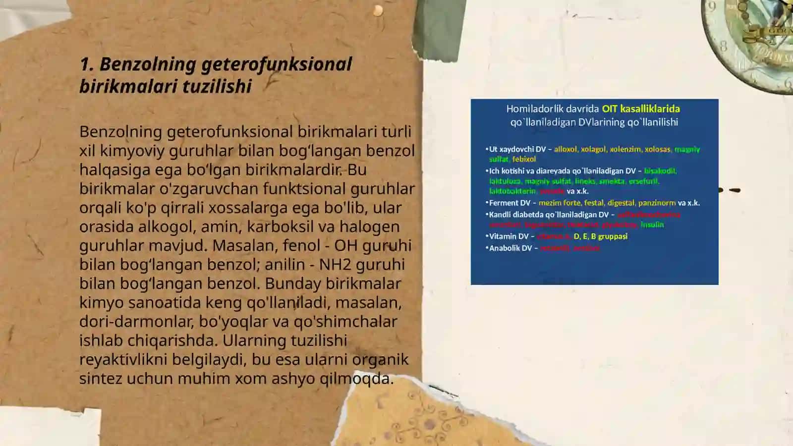 Benzolning geterofunksional birikmalari 3