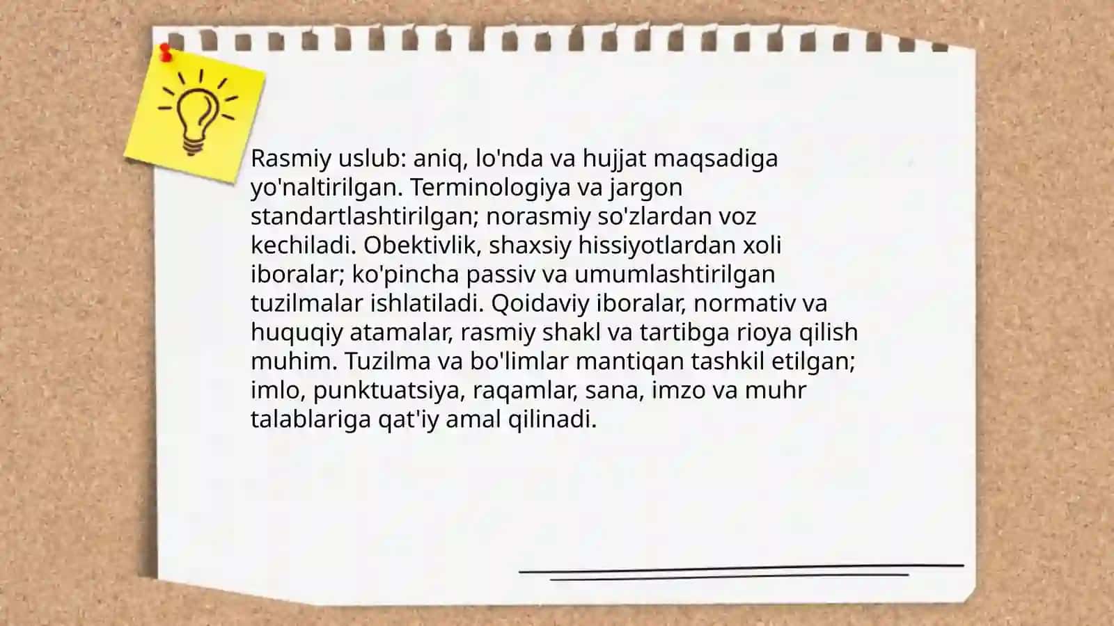 Hujjatning tili va uslubi 3