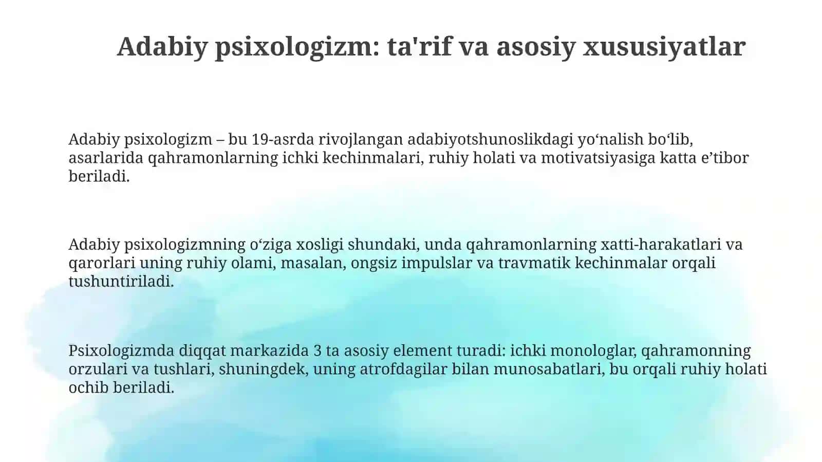 Adabiy psixologizm 3