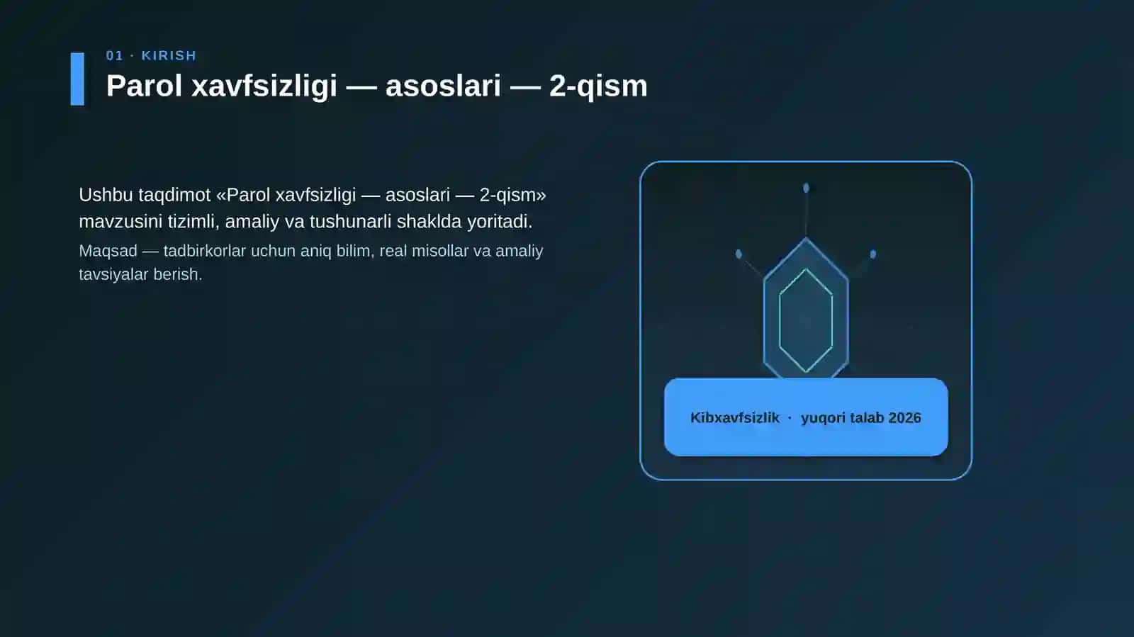 Parol xavfsizligi — asoslari — 2-qism 3