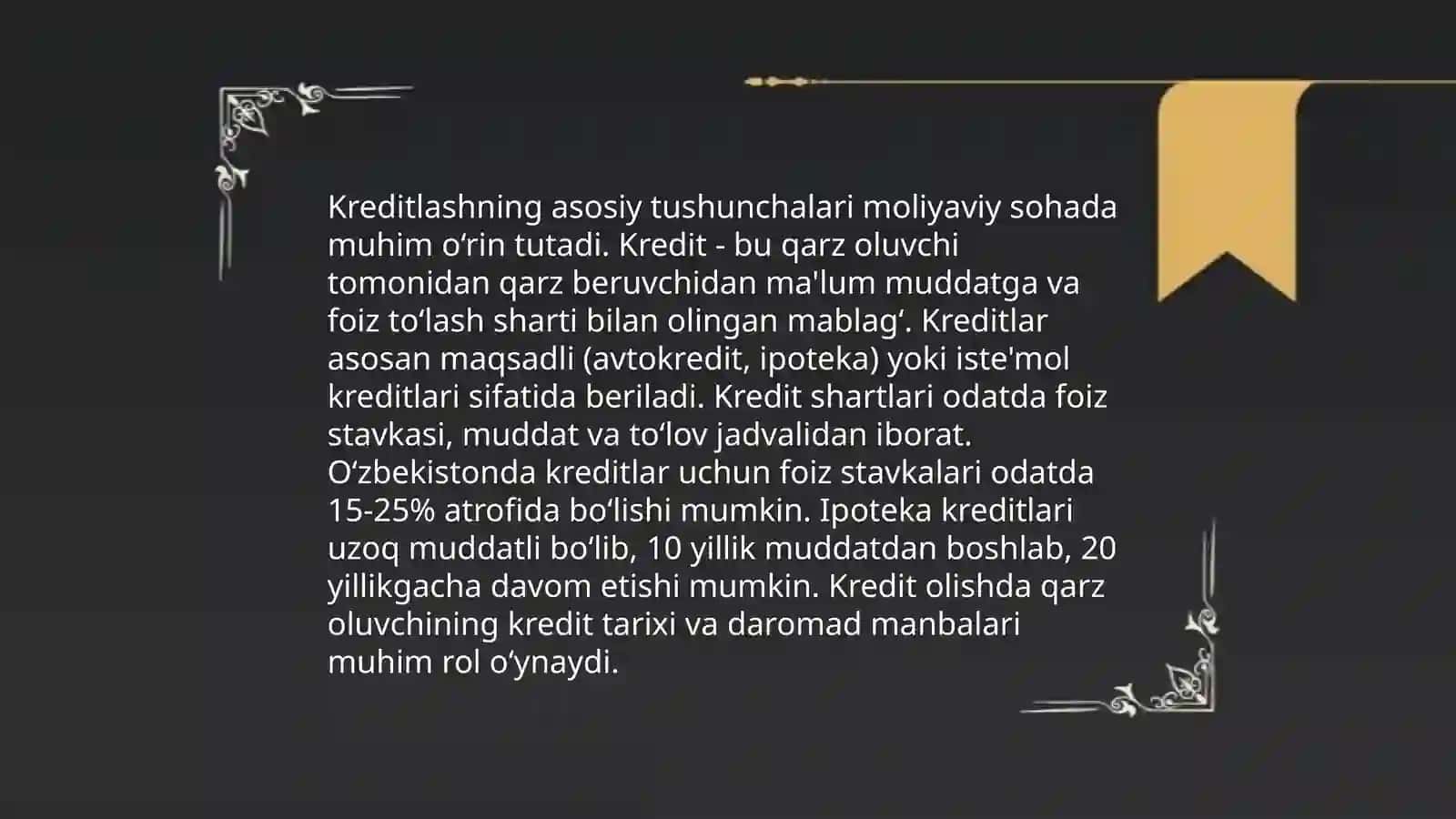 Kreditlash jarayoni va bosqichlari 3