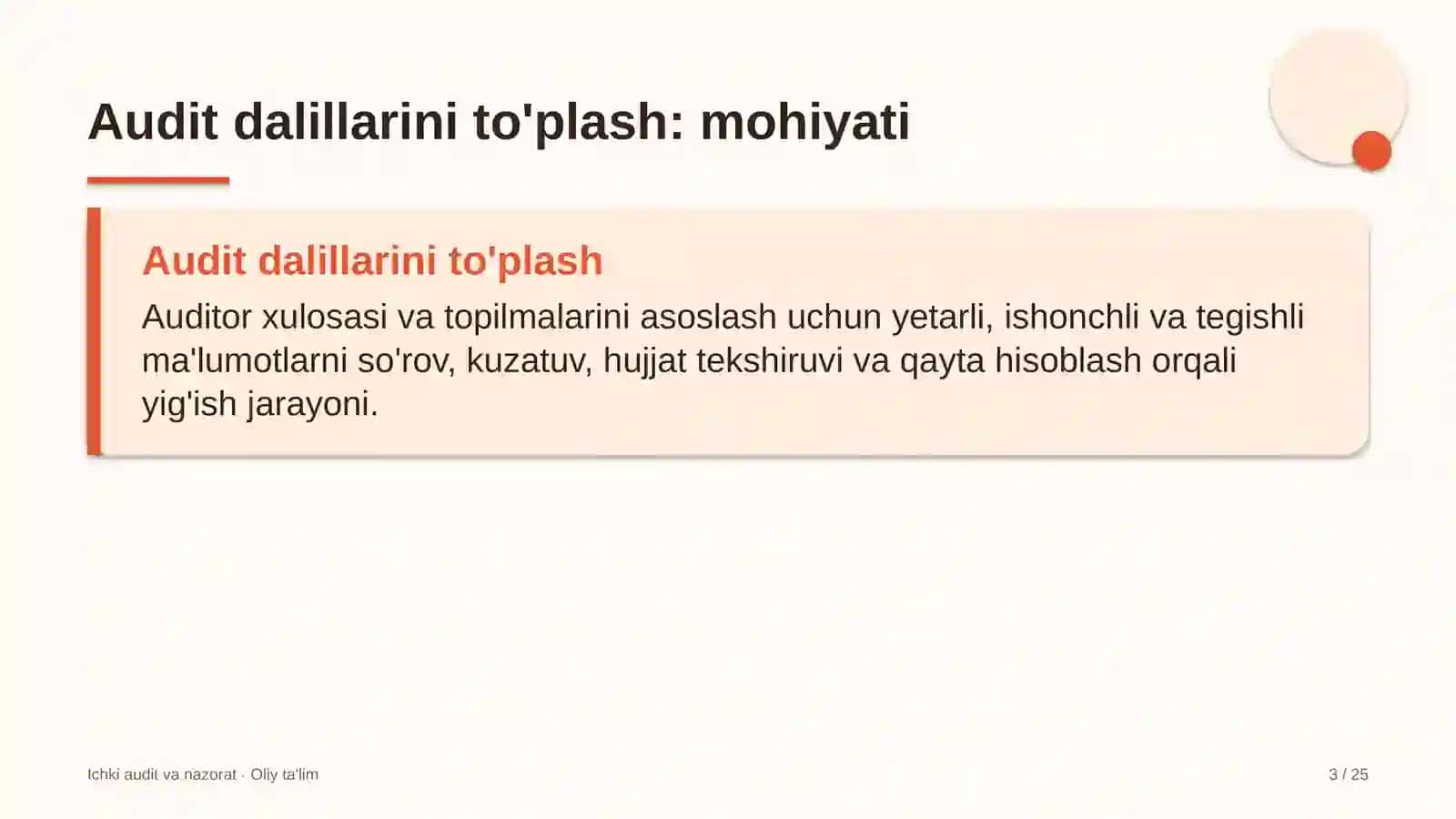 Davlat xizmatlari markazlarida audit dalillarini to'plash 3