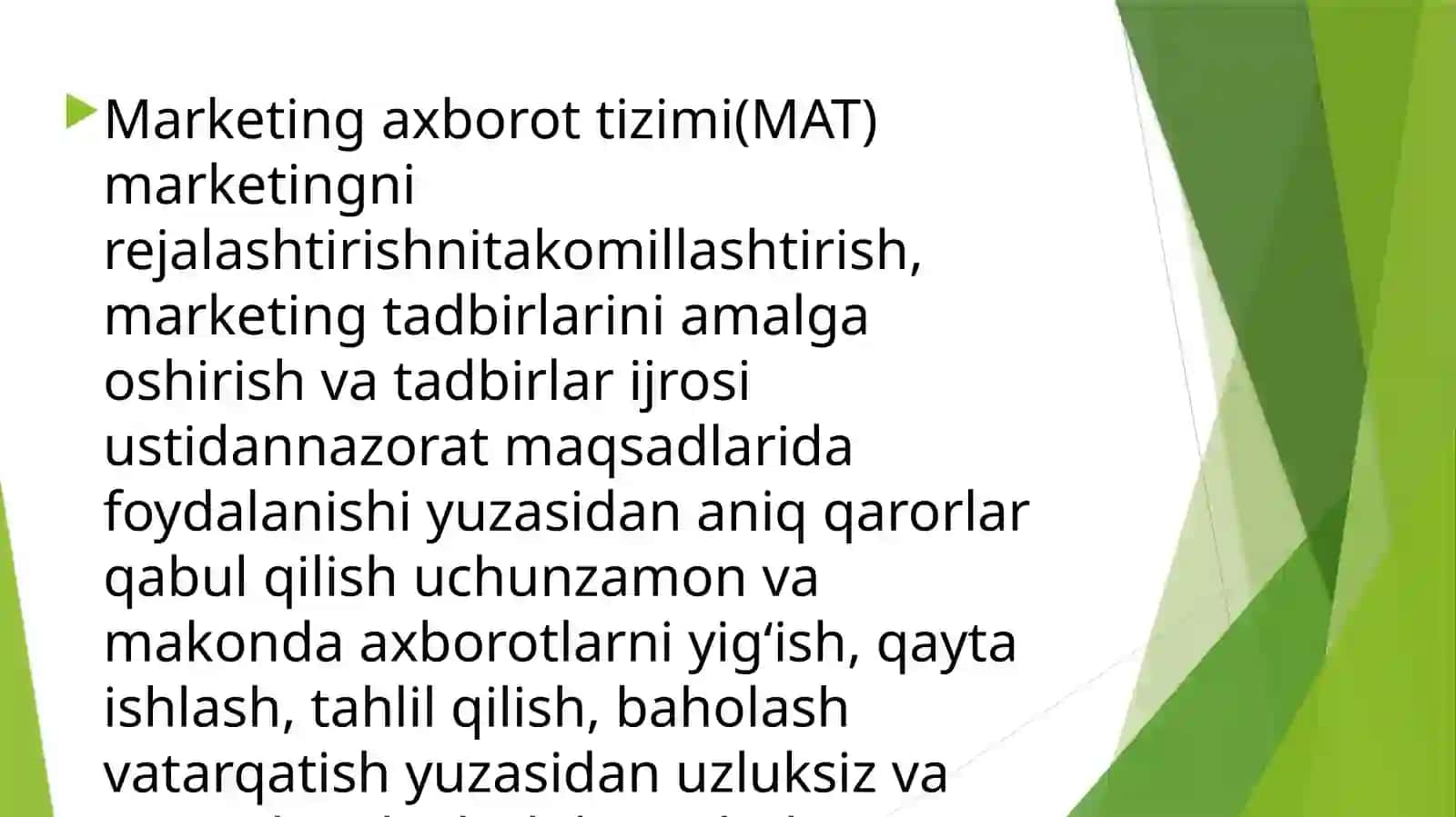 Marketing axborot tizimlari va tibbiy muassasalarda ularning qo’llanilishi 3