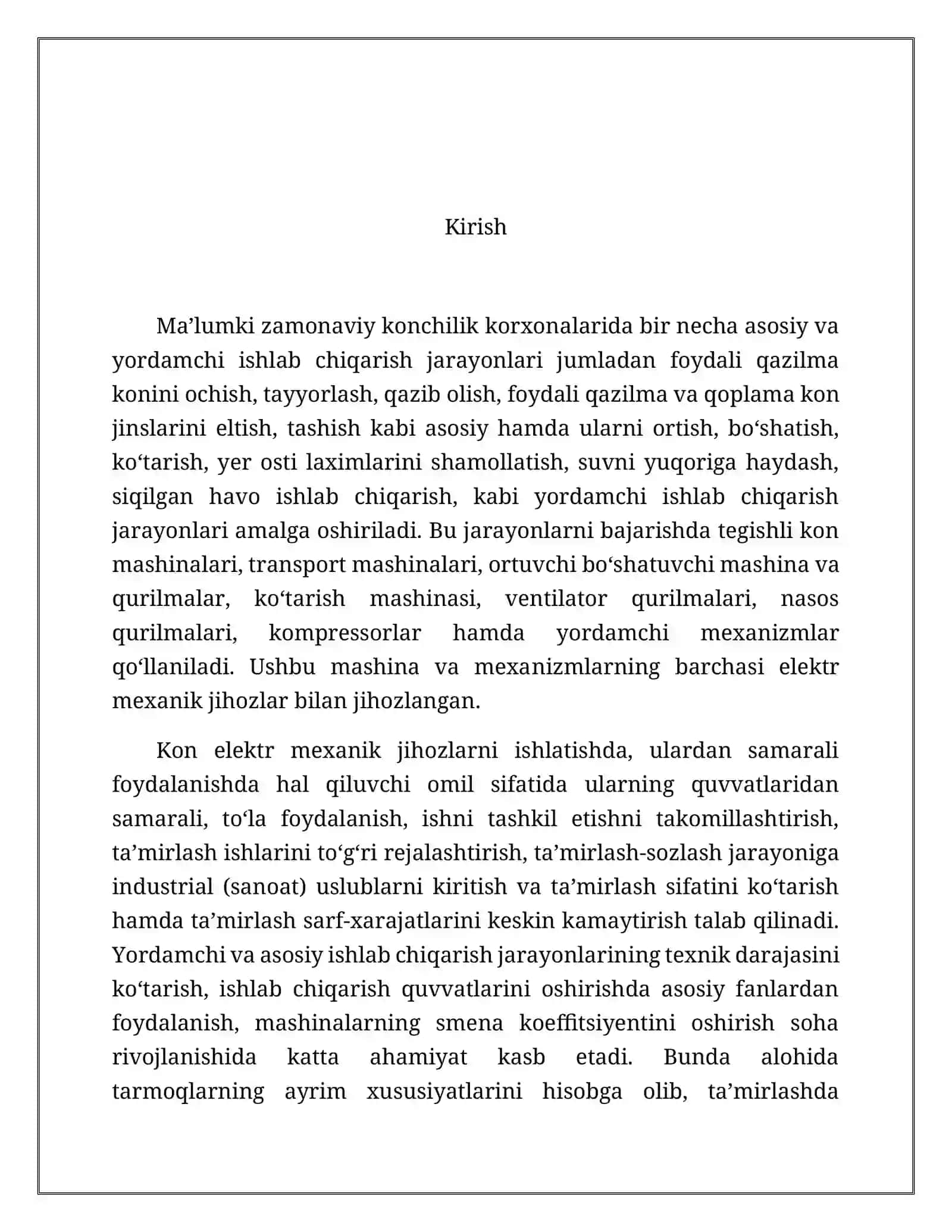 Kоnchilik mashina va mехanizmlarni ishlatish va ta’mirlash to’g’risida umumiy ma’lumоtlar 3