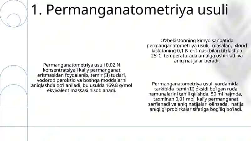 Oksidometrya usullari 3